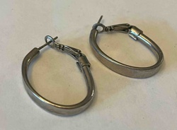 Oval Hoop Earrings