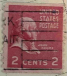 2 Cents John Adams US Postage Stamp