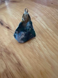 Raw Hyalite Opal Pendant
