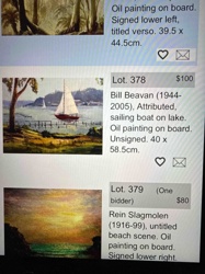 Sailing Boat On Lake by Bill Beavan (Attributed)