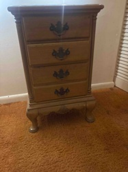 Four-Drawer Wood Nightstand/Chest