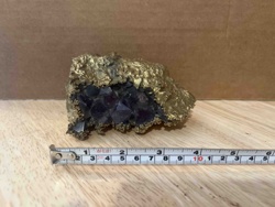 Amethyst and Pyrite Mineral Cluster