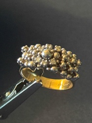 Two-Tone 14K Gold Cluster Ring