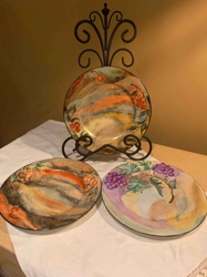 Assorted Hand-Painted Limoges Decorative Plates
