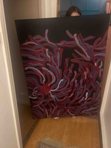 Abstract Coral/Anemone Painting