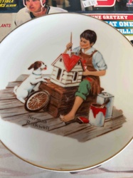 Norman Rockwell 'Boy with Dog and Birdhouse' Collector's Plate