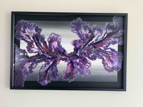 Abstract Acrylic Pour Painting