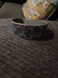 Abalone Inlay Cuff Bracelet