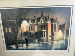 "Rainy Night" Cityscape Print by G. Harvey