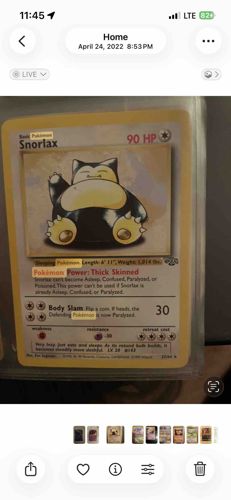 Snorlax (Jungle Set) Pokémon Trading Card