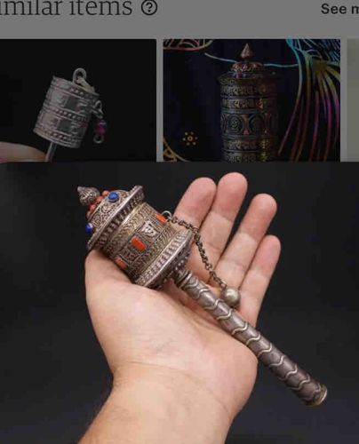 Tibetan Hand Prayer Wheel (Mani Lhakhor)