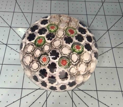 Millefiori Glass Paperweight