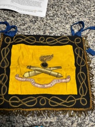 British Army Royal Artillery Officer's Stable Belt or Guidon Embroidery
