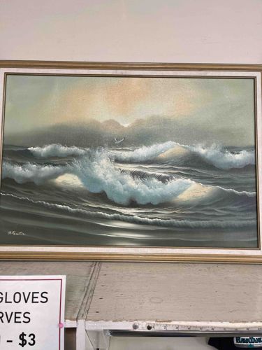 Seascape Oil Painting by S. Hunter