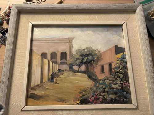 Street Scene with Figures, by Rico