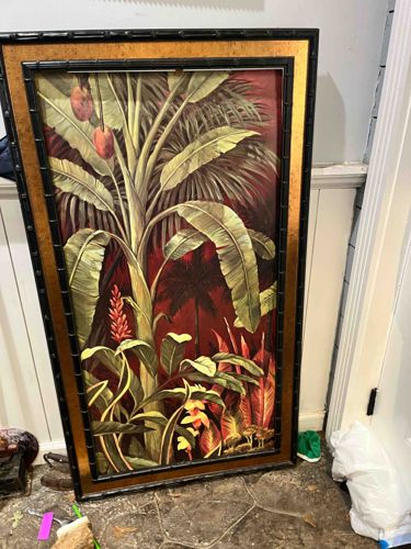 Framed Tropical Botanical Tapestry Giclée