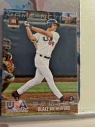 Blake Rutherford Panini USA Baseball 18U Game Action Trading Card