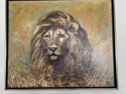 Oil Painting: Portrait of a Lion