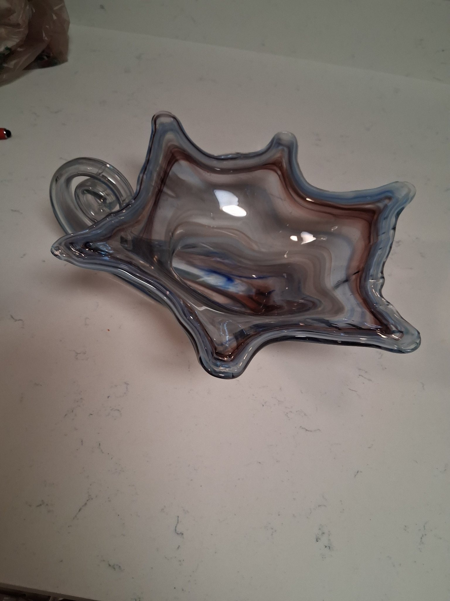 Submitted photo of Blown glass decorative dish