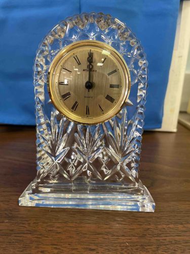 Samobor 'Illusions' 24% Lead Crystal Quartz Desk Clock