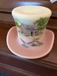 Hand-Painted Hat-Shaped Trinket Dish/Planter