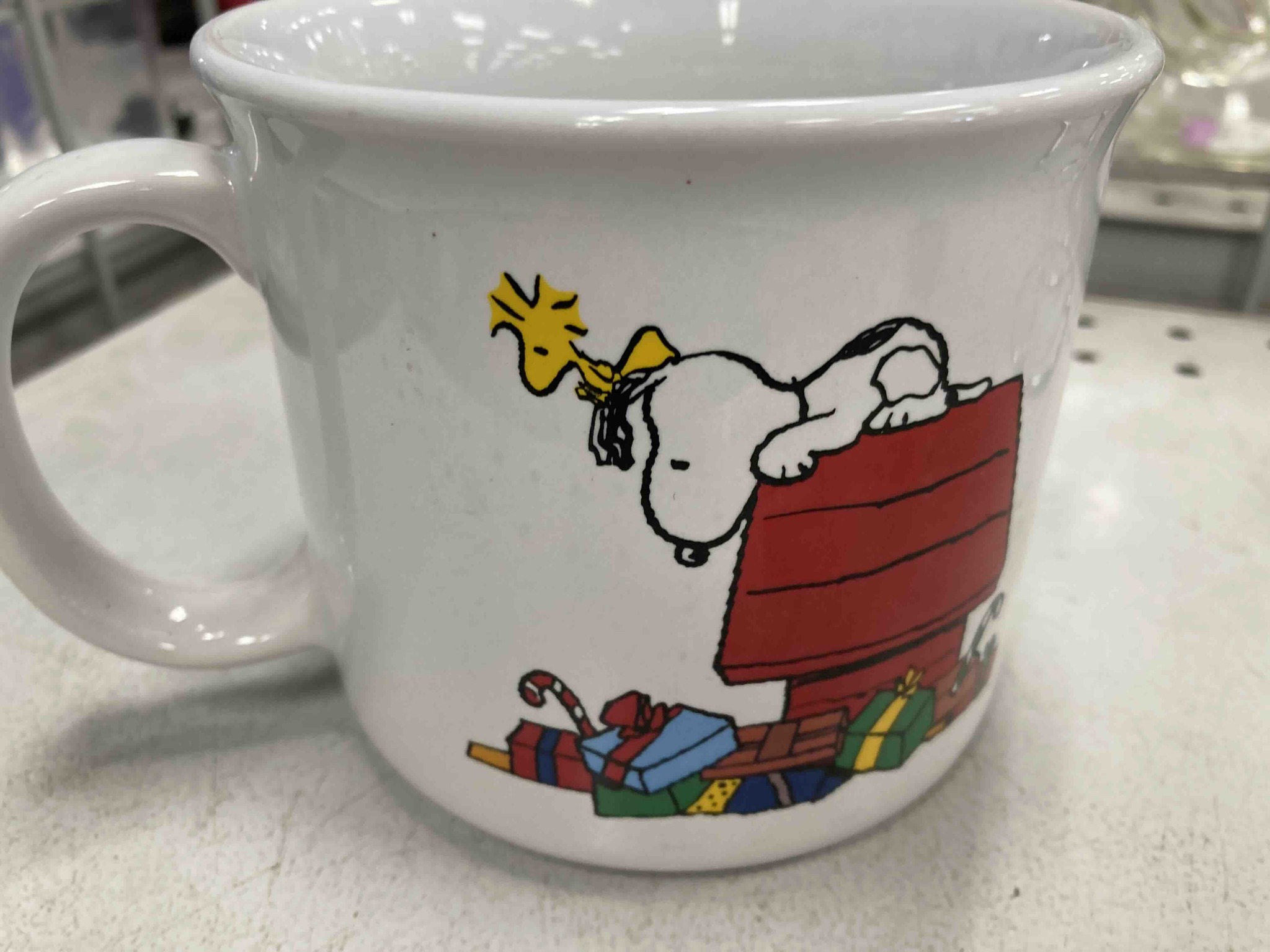 Snoopy and Woodstock Christmas Ceramic Mug