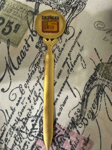 Team Spirit '86 Commemorative Gold-Tone Letter Opener