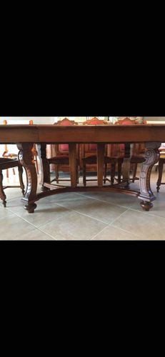 French Antique 12-Seat Dining Table