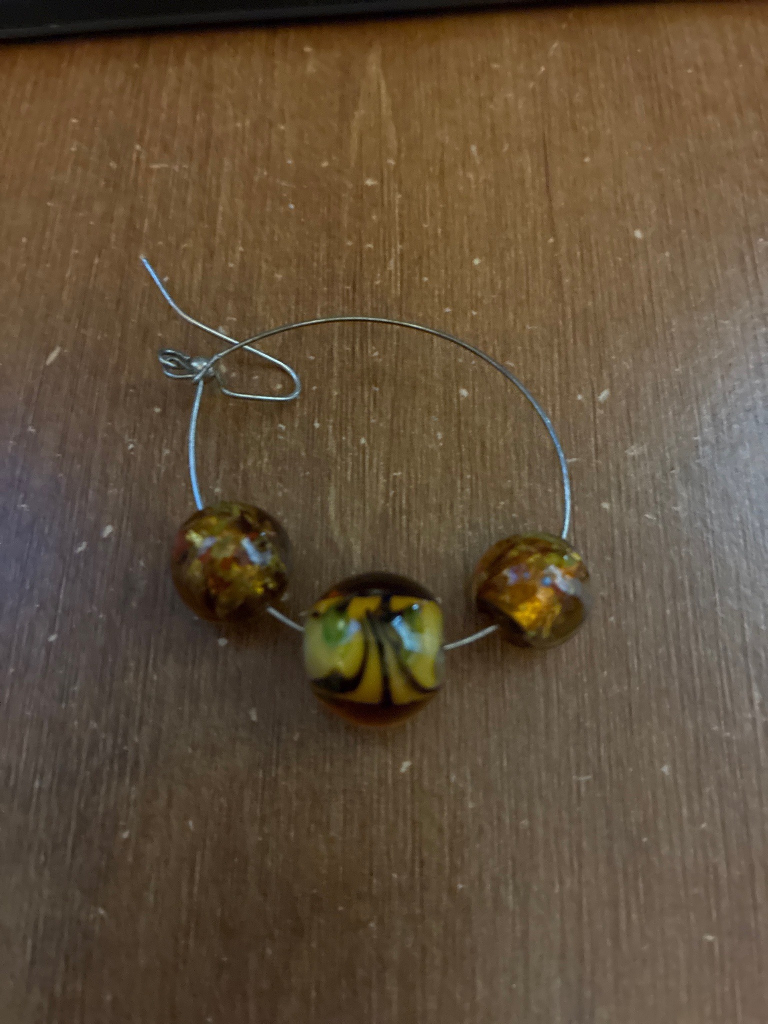 Submitted photo of Beaded wire hoop item