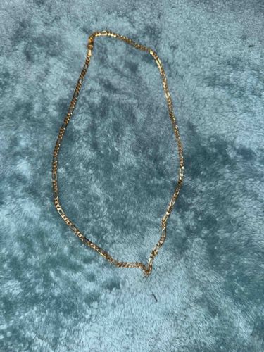 Gold-Tone Figaro Chain Necklace