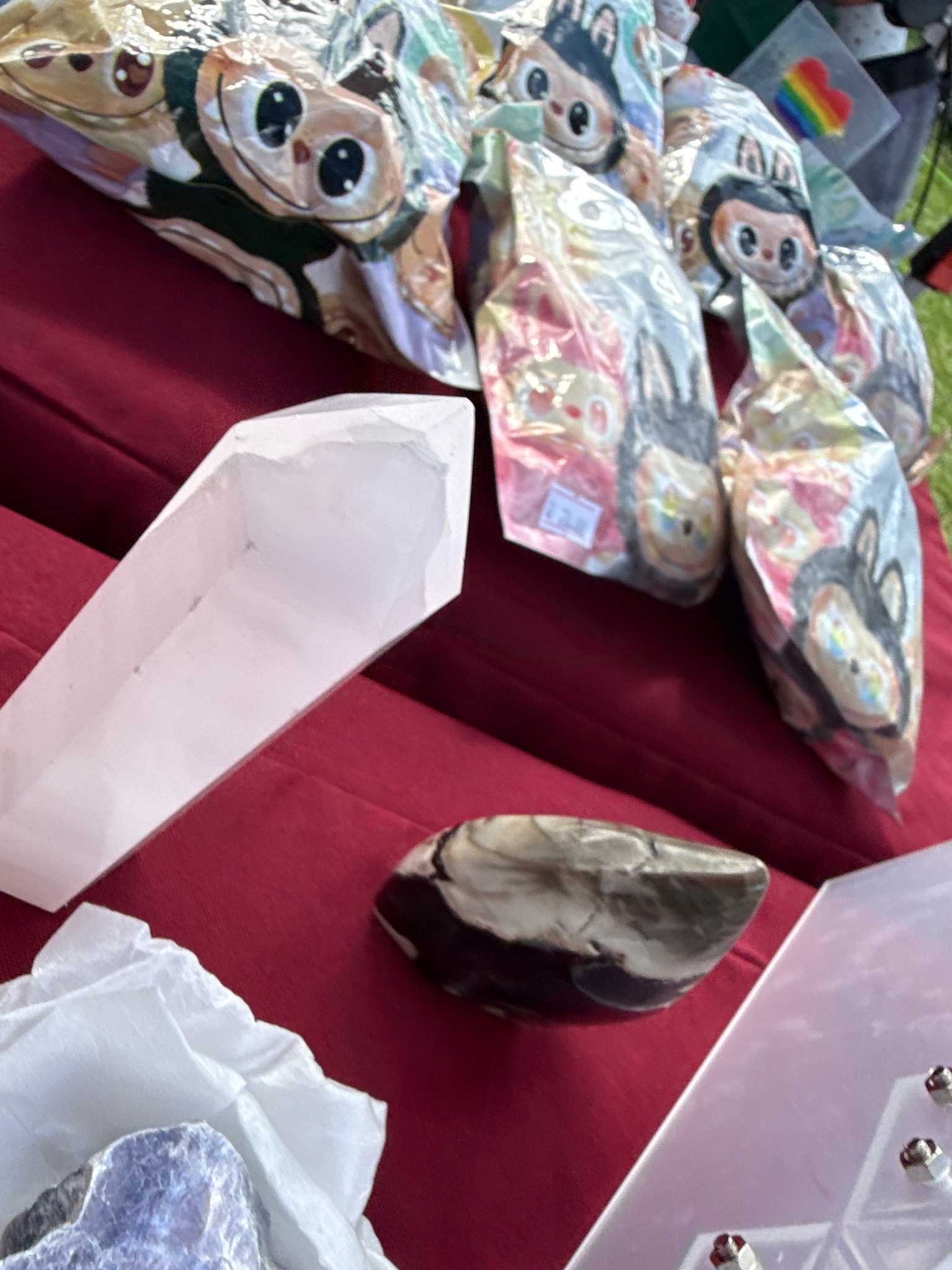 Submitted photo of Carved rose quartz crystal tower