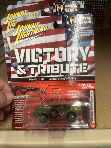 Johnny Lightning Victory & Tribute May 8, 1945 V-E Day Dodge WC57 Command Car (Limited Edition)