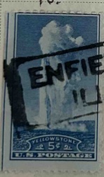 Yellowstone National Park Postcard Stamp