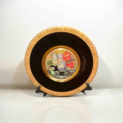 Florida Souvenir Decorative Plate with Orlando Theme