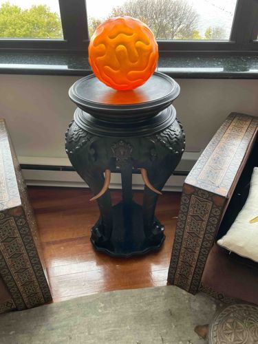 Carved Elephant Table