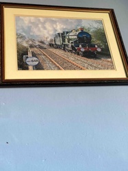 Framed Locomotive Print '7029' (Clun Castle)