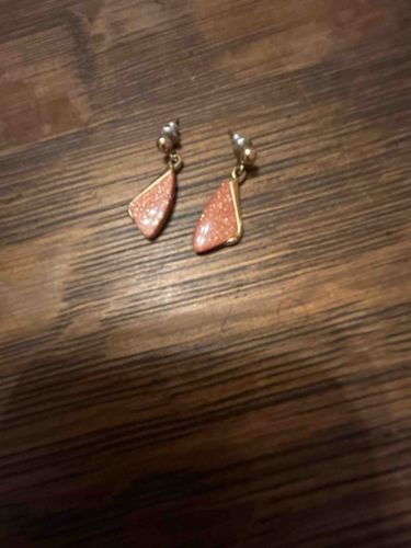 Goldstone Dangle Earrings