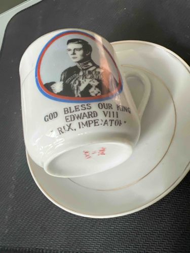 King Edward VIII Coronation Commemorative Teacup and Saucer