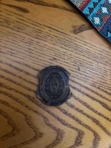 Vintage Miraculous Medal Shield Brooch/Pin