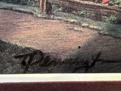 Signed Art Print, Possibly a Landscape