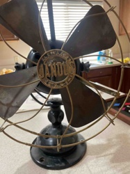 Jandus Cleveland, Ohio Antique Electric Desk Fan