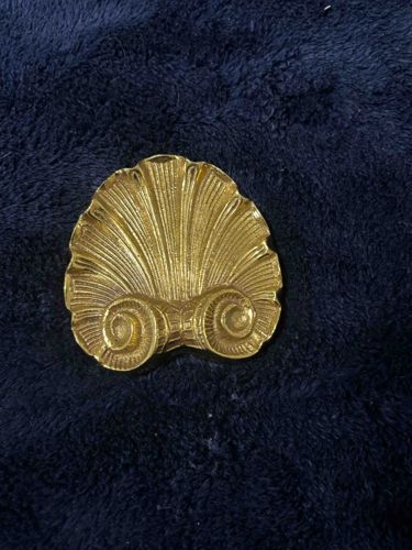 Brass Shell and Volute Ornament