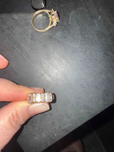 Multi-Stone Baguette and Round Cut Ring