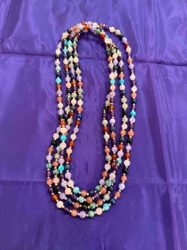 Multi-Strand Multi-Gemstone Beaded Necklace