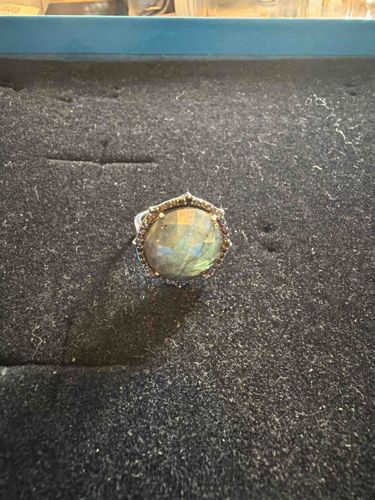 Faceted Labradorite Statement Ring