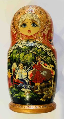 Hand-Painted Russian Matryoshka Doll (Nested Doll)