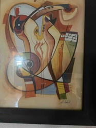 Abstract Musical Instrument Painting
