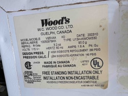 Wood's Household Freezer Information Label
