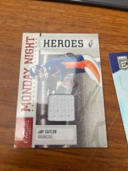 Jay Cutler Monday Night Heroes Denver Broncos Football Relic Card