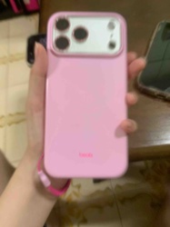 Pink Smartphone Case with Camera Cutout